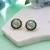 Light green color meenakari earrings festive appeal