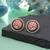 Peach color meenakari earrings traditional fashion