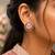 Peach color meenakari earrings traditional fashion