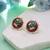 Green color meenakari earrings classic designer pattern