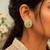 Yellow color meenakari earrings festive wear appeal