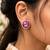 Rani color meenakari earrings royal designer look