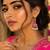 Rani color meenakari earrings elegant designer style