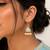 Sky blue color meenakari earrings elegant festive style