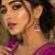 Magenta color meenakari earrings traditional finish