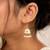 White color meenakari earrings festive fashion design