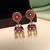 Rani color meenakari earrings premium traditional look