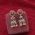 Blue color meenakari earrings trendy designer style