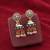 Green color meenakari earrings beautiful handmade finish
