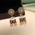 Green color meenakari earrings beautiful handmade finish