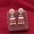White color meenakari earrings elegant designer appeal