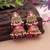 Rani color meenakari earrings royal designer appeal