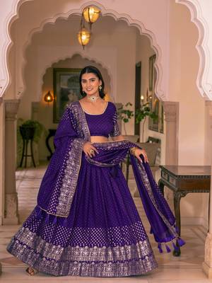 Blue lehenga choli for wedding 1