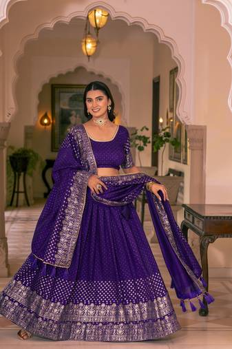 Blue lehenga choli for wedding