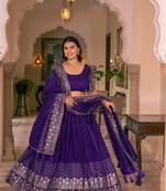 Blue lehenga choli for wedding