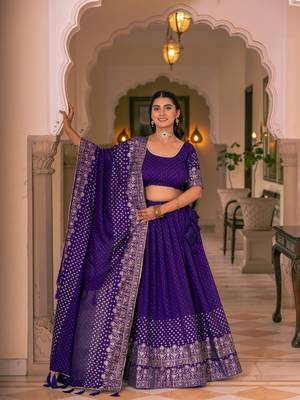 Blue lehenga choli for wedding 3