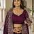 Maroon lehenga choli for wedding