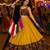 Mustard Gamthi Mirror Work Navratri Lehenga Choli Set 