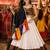 White Gamthi Mirror Work Navratri Lehenga Choli Set 