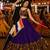 Purple Gamthi Mirror Work Navratri Lehenga Choli Set 