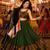 Mehendi Gamthi Mirror Work Navratri Lehenga Choli Set 