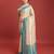 Off white sky kanjivaram silk banarasi jacuard work saree with unstitched blouse piece