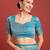 Off white sky kanjivaram silk banarasi jacuard work saree with unstitched blouse piece