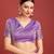 Off white sky banarasi silk blend jacuard work saree with unstitched blouse piece