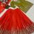 Lime green & red embroidered lehenga choli set with dupatta