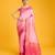 pink silk blend banarasi jacuard work saree with unstitched blouse piece