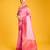 pink silk blend banarasi jacuard work saree with unstitched blouse piece