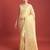 off white silk blend banarasi jacuard work saree with unstitched blouse piece