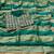 Green Color Hand aari work with real handwork gold mirror work Silk Blend Saree