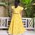 Yellow stripes printed cotton lehenga choli