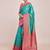 rama silk blend banarasi jacuard work saree with unstitched blouse piece