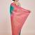 rama silk blend banarasi jacuard work saree with unstitched blouse piece
