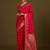 pink silk blend banarasi jacuard work saree with unstitched blouse piece