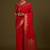 red silk blend banarasi jacuard work saree with unstitched blouse piece