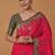 pink silk blend banarasi jacuard work saree with unstitched blouse piece