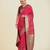 pink silk blend banarasi jacuard work saree with unstitched blouse piece