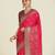 pink silk blend banarasi jacuard work saree with unstitched blouse piece