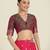 pink silk blend banarasi jacuard work saree with unstitched blouse piece