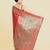red silk blend banarasi jacuard work saree with unstitched blouse piece