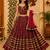 Magenta Pure Vatican Cotton Lehenga Choli with Heavy Mirror Lace 