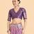 lavender silk blend banarasi jacuard work saree with unstitched blouse piece