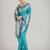 rama silk blend banarasi jacuard work saree with unstitched blouse piece