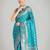 rama silk blend banarasi jacuard work saree with unstitched blouse piece