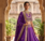 Royal Purple Embroidered Lehenga Choli for Women with Dupatta
