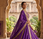 Royal Purple Embroidered Lehenga Choli for Women with Dupatta