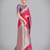 pink silk blend banarasi jacuard work saree with unstitched blouse piece